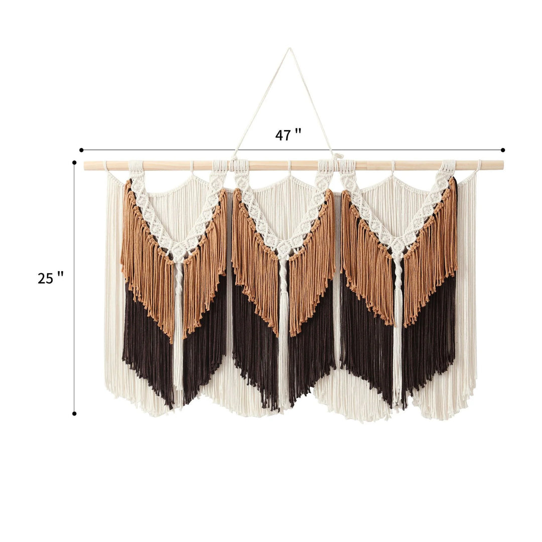 Unisex Macramé Vægophæng Boheme Stil 12