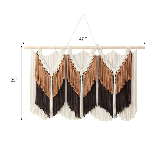 Unisex Macramé Vægophæng Boheme Stil 12