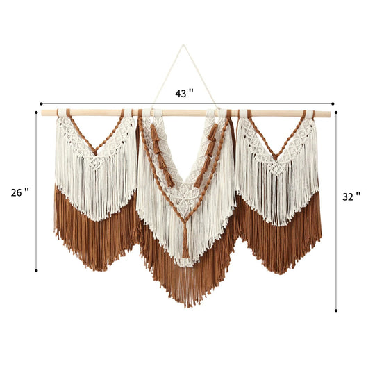 Unisex Macramé Vægophæng Boheme Stil 13