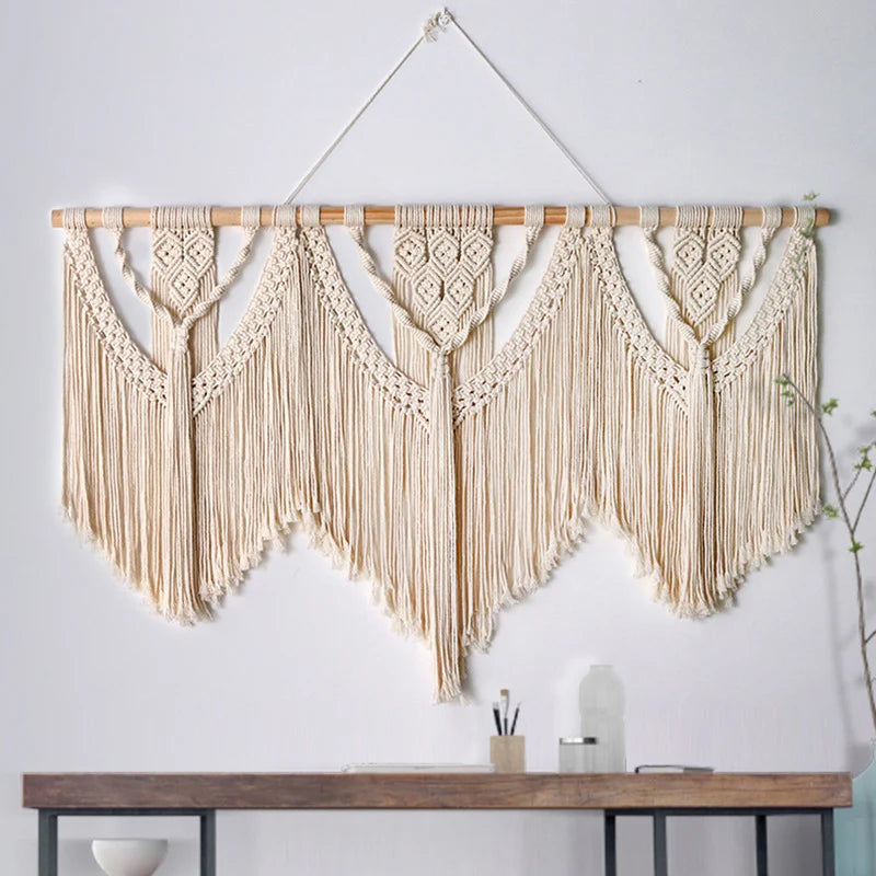 Unisex Macramé Vægophæng Boheme Stil 4