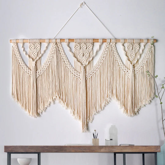 Unisex Macramé Vægophæng Boheme Stil 4