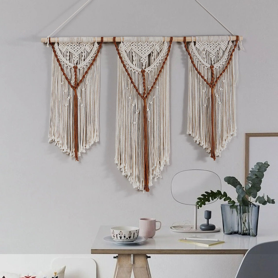 Unisex Macramé Vægophæng Boheme Stil 5