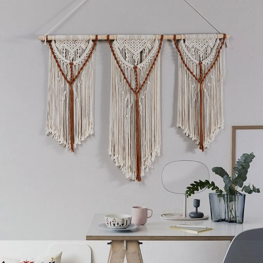 Unisex Macramé Vægophæng Boheme Stil 5