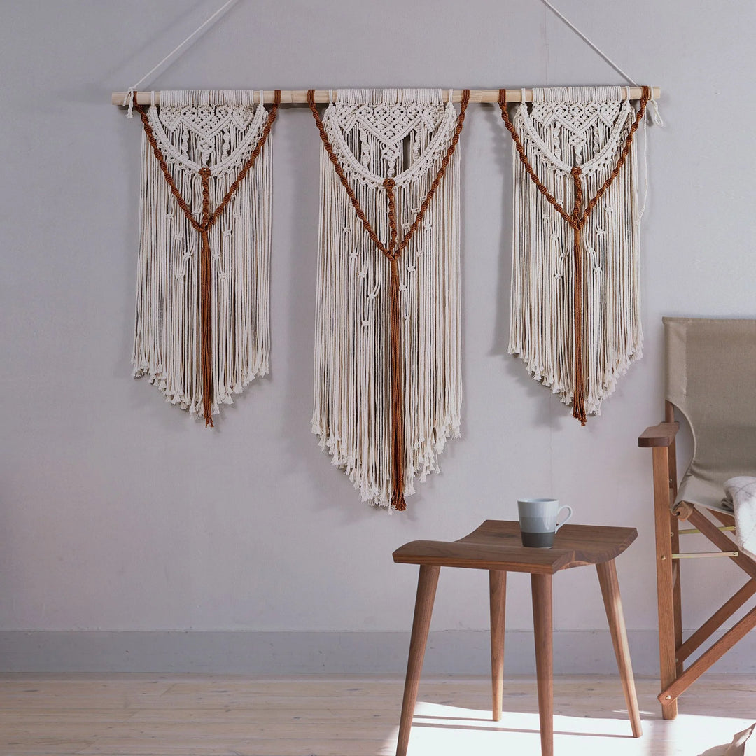 Unisex Macramé Vægophæng Boheme Stil 6