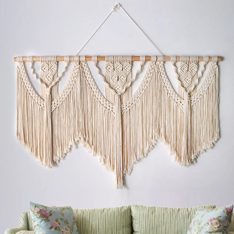 Unisex Macramé Vægophæng Boheme Stil 7