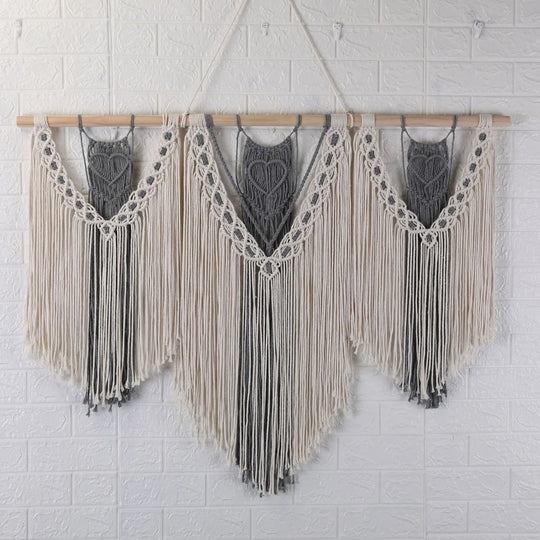 Unisex Macramé Vægophæng Boheme Stil 9