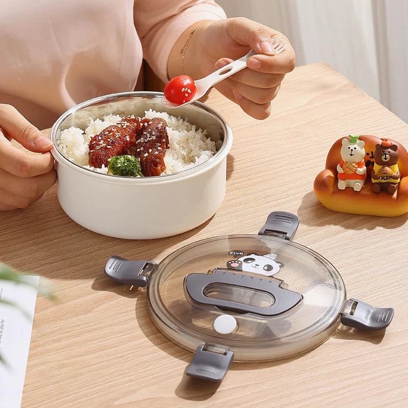Unisex Madopbevaringsskål med Panda-design 3