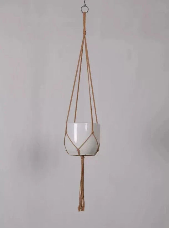 Unisex Makramé Planteholder Hængende Design 8