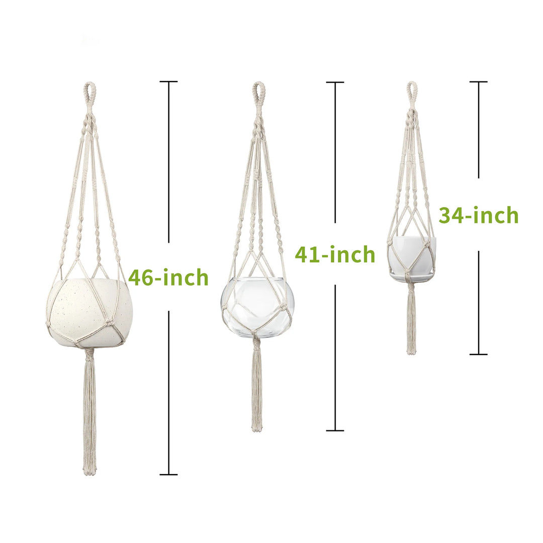 Unisex Makramé Planteophæng Håndlavet Design 1
