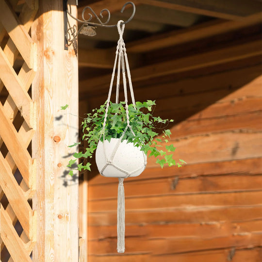 Unisex Makramé Planteophæng Håndlavet Design 3