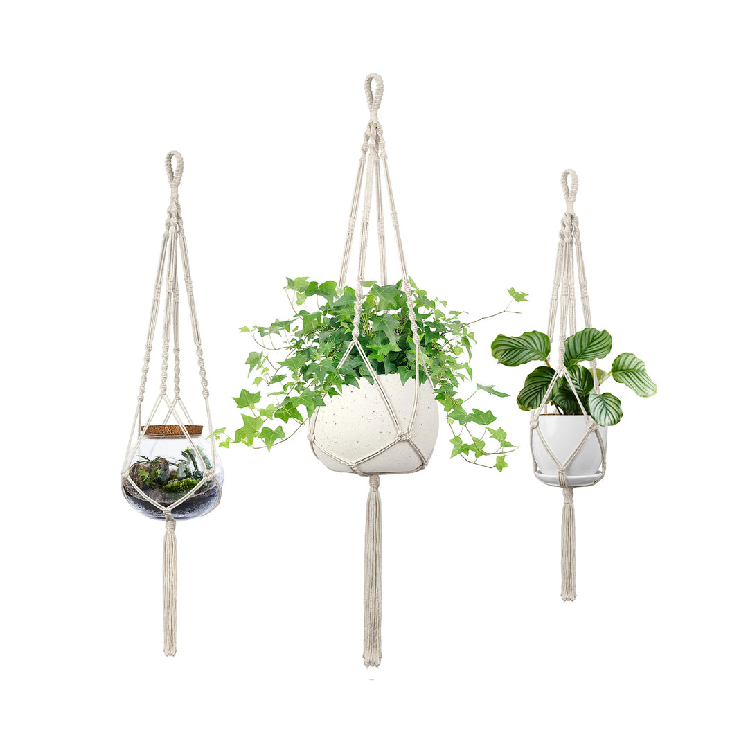 Unisex Makramé Planteophæng Håndlavet Design 4