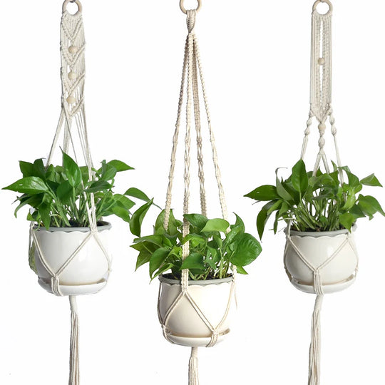 Unisex Makramé Planteophængssæt Boheme Stil 0