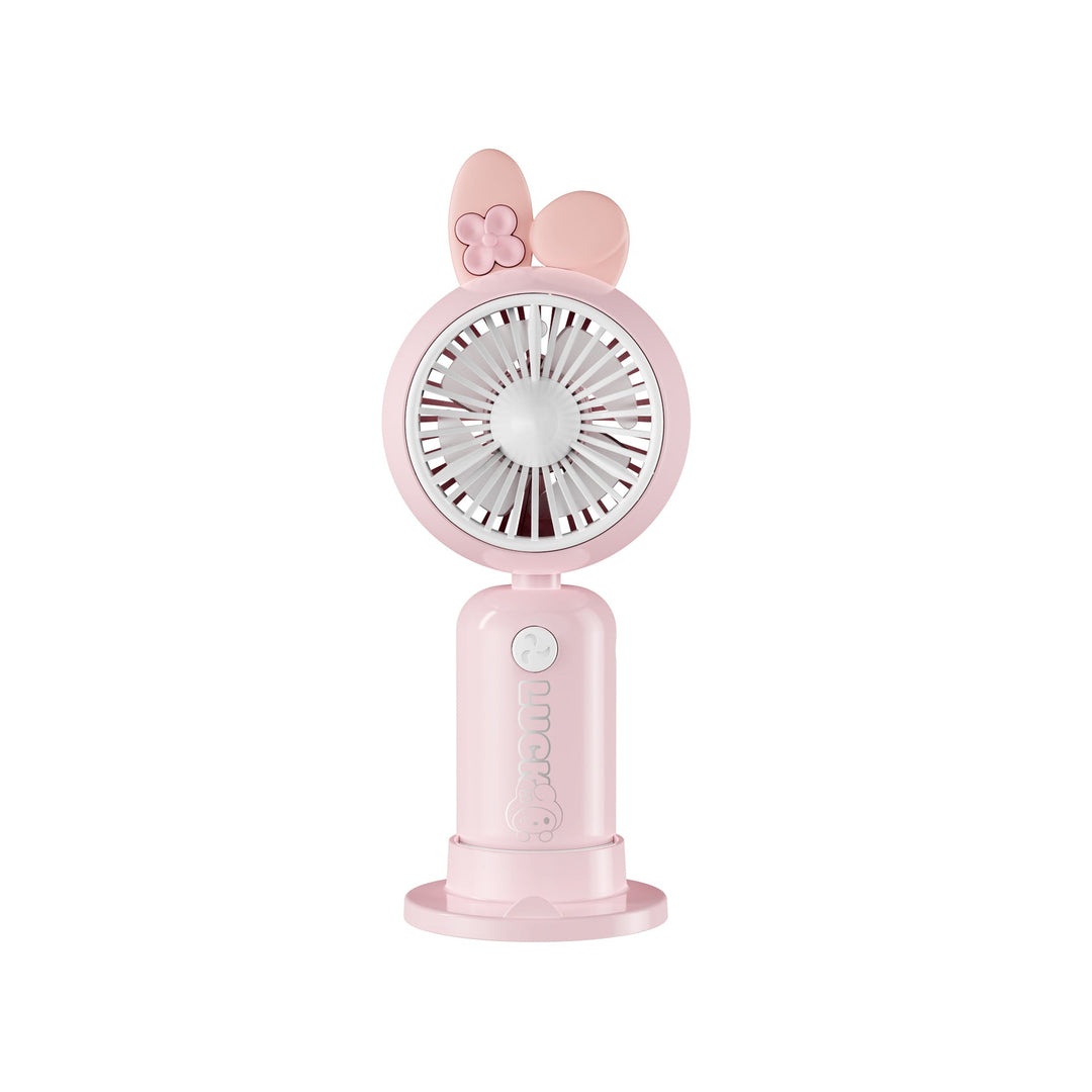 Unisex Mini Håndventilator Bærbar Med LED Lysring 2