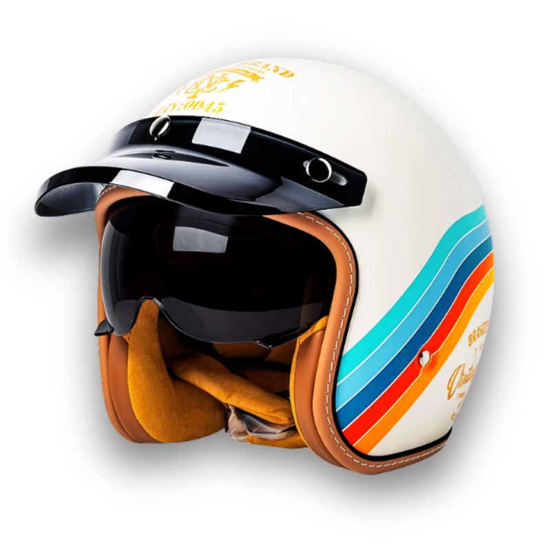 Unisex Motorcykelhjelm Klassisk Stil 10