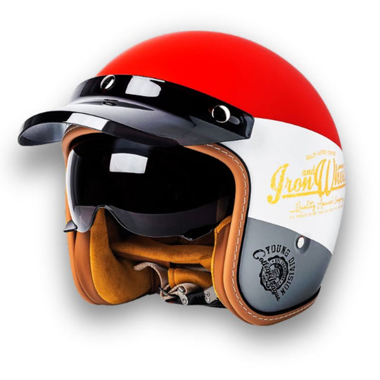 Unisex Motorcykelhjelm Klassisk Stil 1