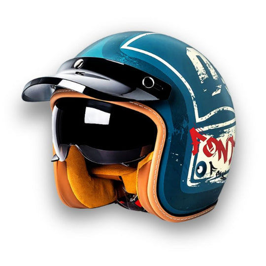 Unisex Motorcykelhjelm Klassisk Stil 5