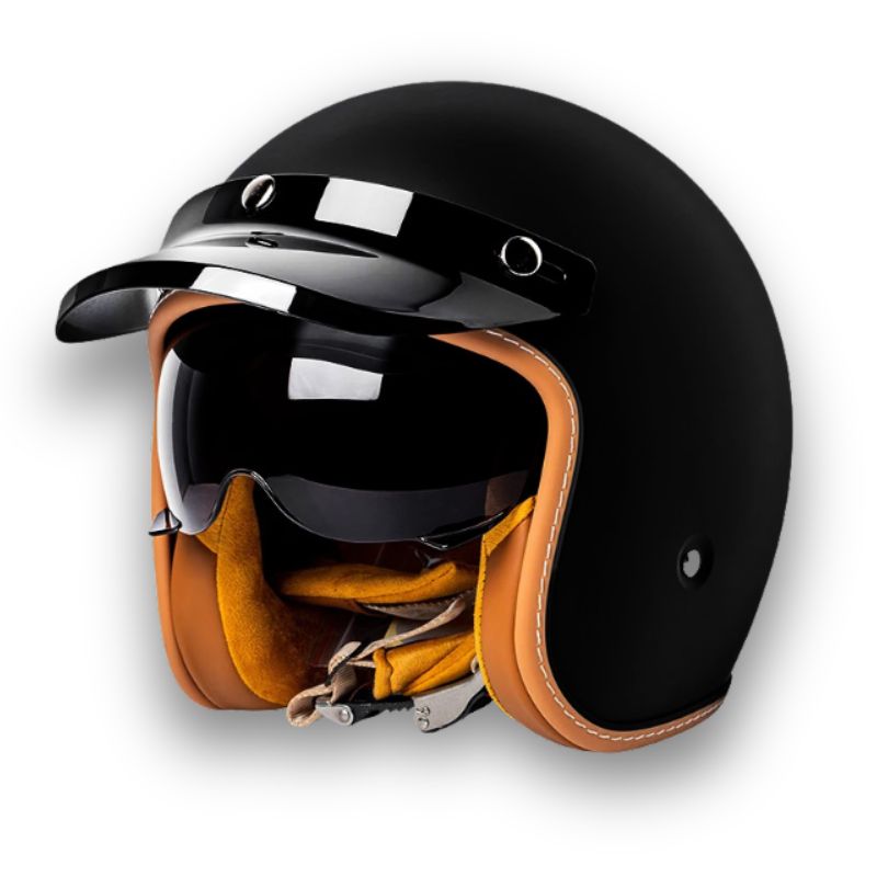 Unisex Motorcykelhjelm Klassisk Stil 8