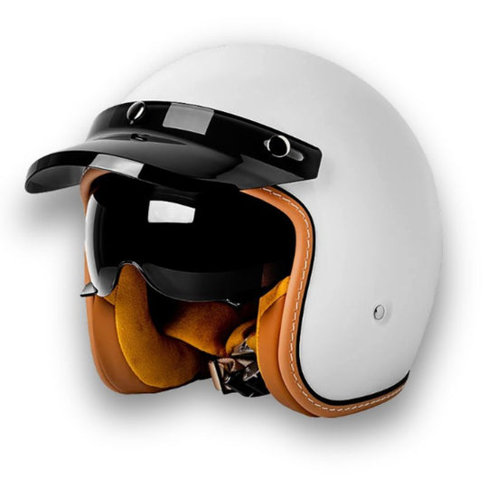 Unisex Motorcykelhjelm Klassisk Stil 9