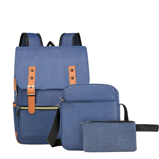 Unisex Multifunctional Backpack Set with Three Pieces 7