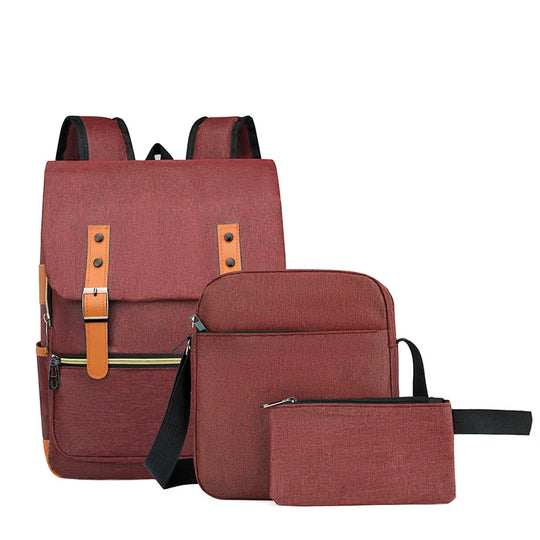 Unisex Multifunctional Backpack Set with Three Pieces 8