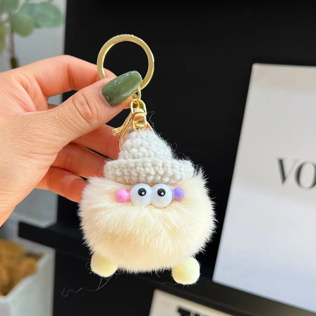 Unisex Nøglering Plys Tegneseriefigur Rund 17