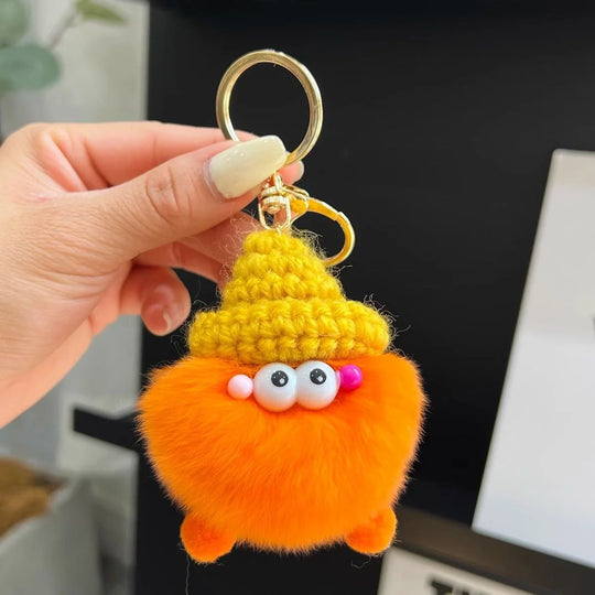 Unisex Nøglering Plys Tegneseriefigur Rund 5