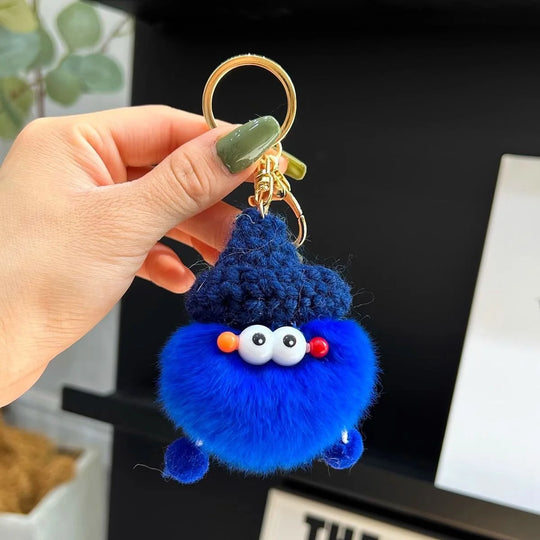 Unisex Nøglering Plys Tegneseriefigur Rund 7