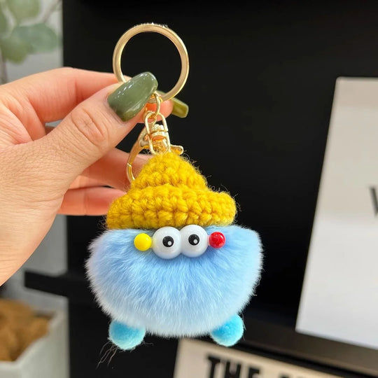 Unisex Nøglering Plys Tegneseriefigur Rund 8