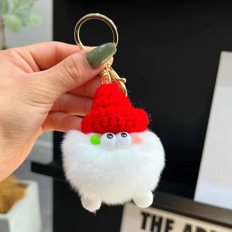 Unisex Nøglering Plys Tegneseriefigur Rund 9