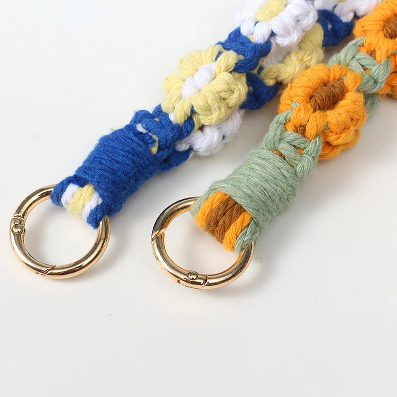 Unisex Nøglering med Blomstermønster 3