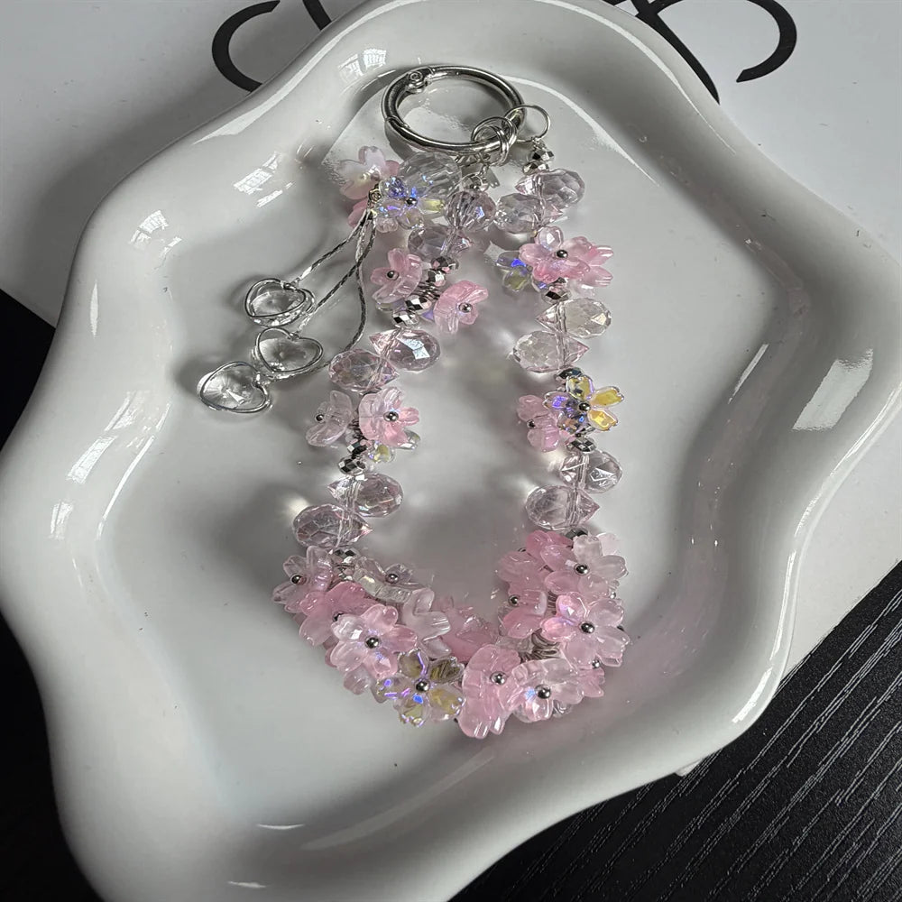 Unisex Nøglering med Blomstermotiv og Charme 3