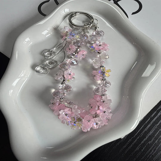 Unisex Nøglering med Blomstermotiv og Charme 3