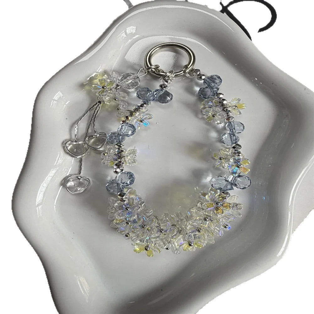 Unisex Nøglering med Blomstermotiv og Charme 4