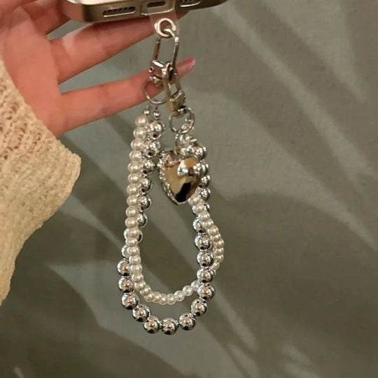 Unisex Nøglering med Perleaccent og Charme 1
