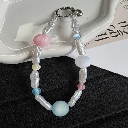 Unisex Nøglering med Perler og Charme 3