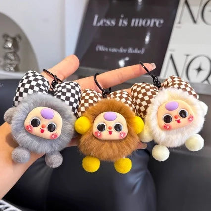 Unisex Nøglering med Plysdyr Design 1