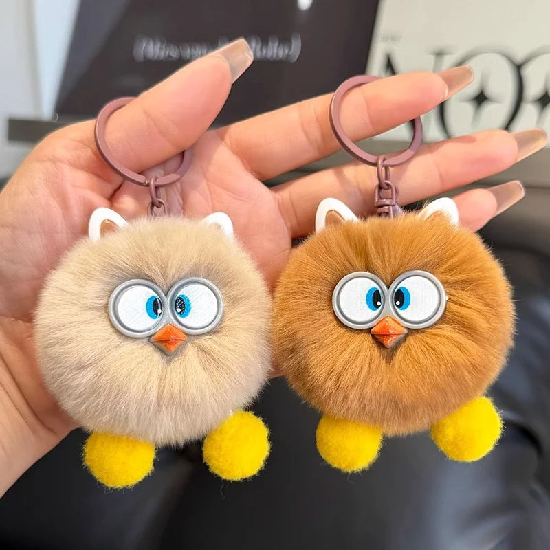 Unisex Nøglering med Plysdyr Design 1
