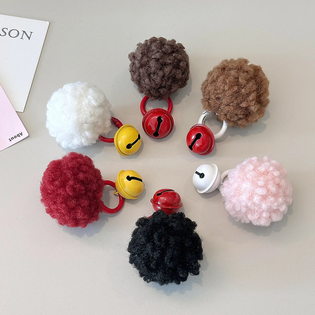 Unisex Nøglering med Pompon og Bjælde 1