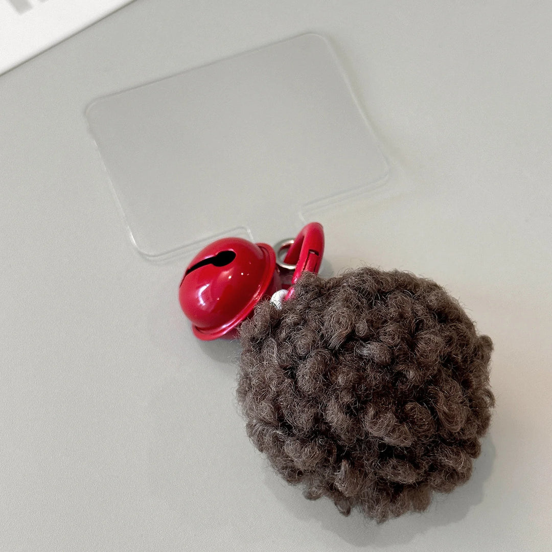 Unisex Nøglering med Pompon og Bjælde 4