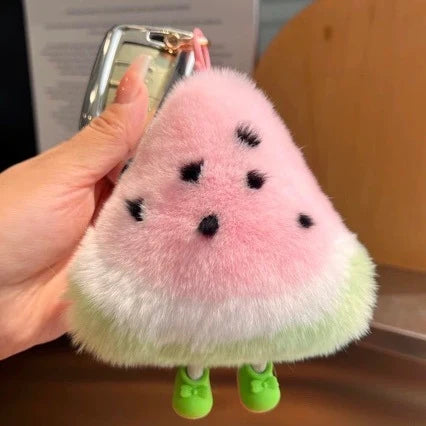 Unisex Nøgleringssæt med Vandmelon Tema Plys 3