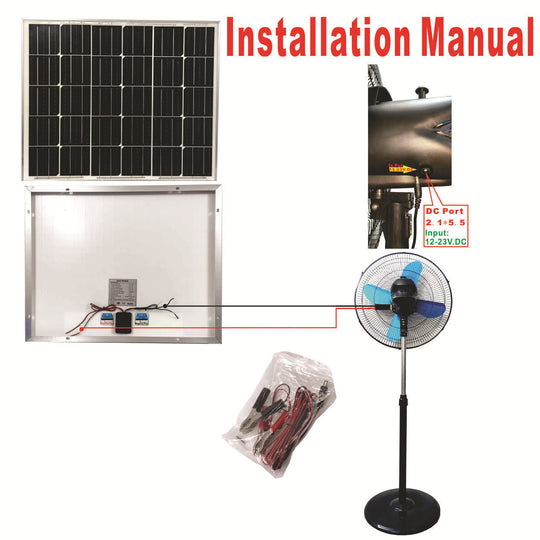 Unisex Piedestalventilator med Solcelledrevet Funktion 2
