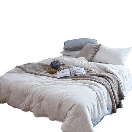 Unisex Quiltet Dyne Vendbar Med Mikrofiberbetræk 4