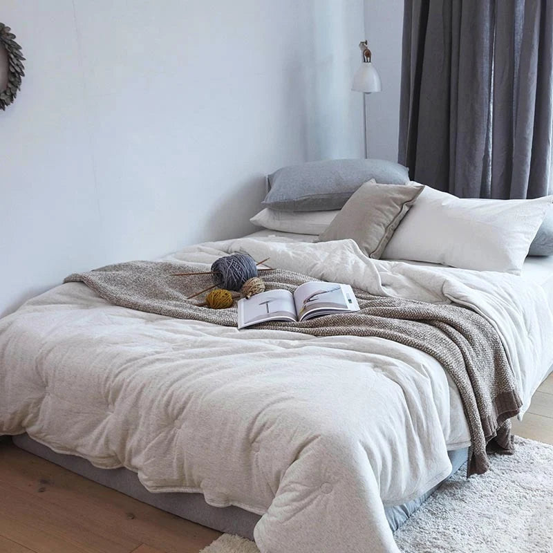 Unisex Quiltet Dyne Vendbar Med Mikrofiberbetræk 5