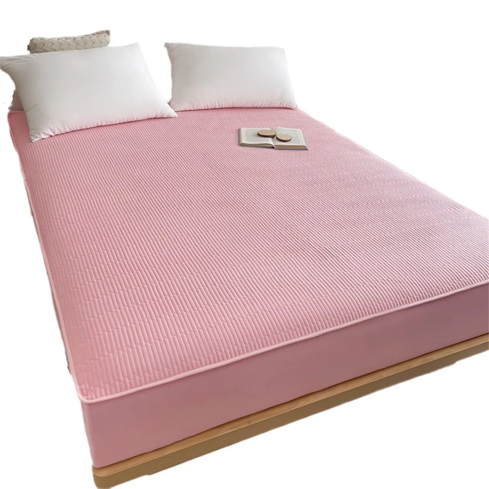 Unisex Quiltet Topmadrasbeskytter Med Dyb Elastisk Kant 2