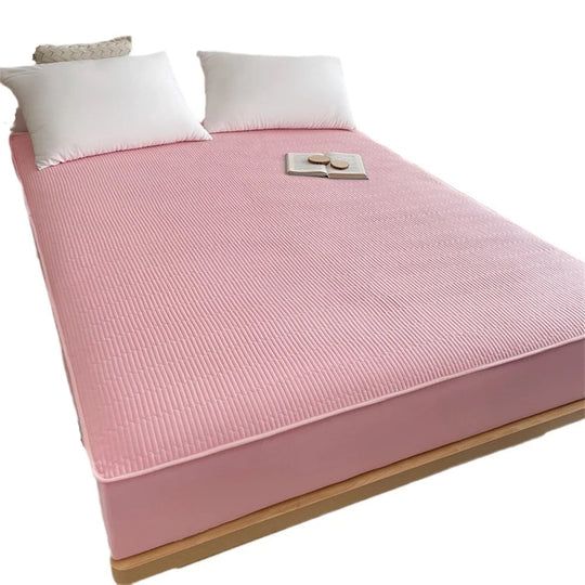 Unisex Quiltet Topmadrasbeskytter Med Dyb Elastisk Kant 2