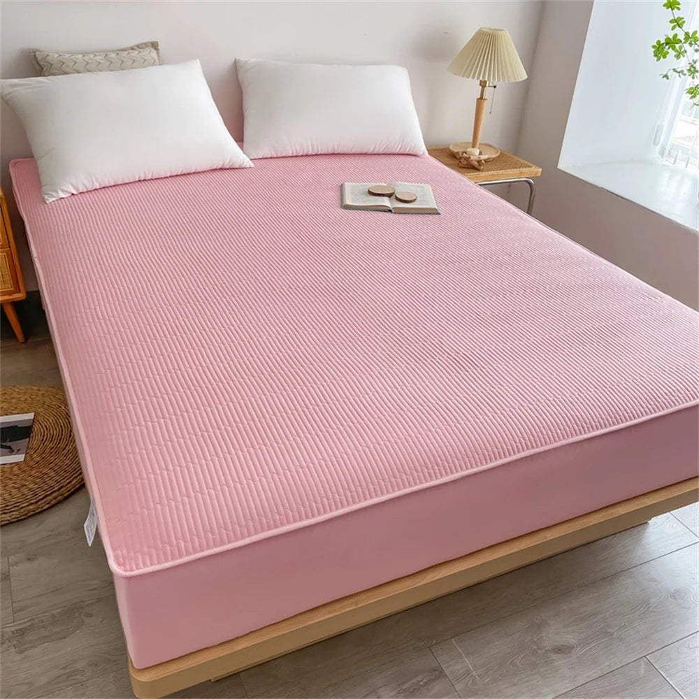 Unisex Quiltet Topmadrasbeskytter Med Dyb Elastisk Kant 3