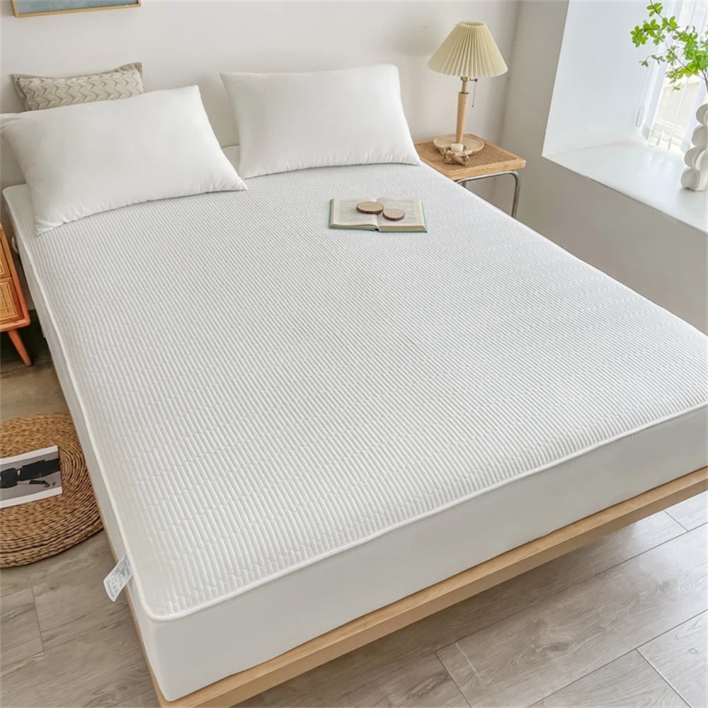 Unisex Quiltet Topmadrasbeskytter Med Dyb Elastisk Kant 4
