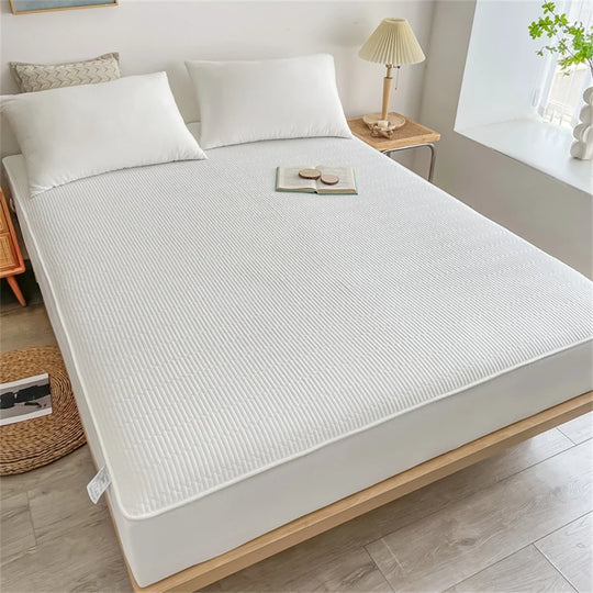 Unisex Quiltet Topmadrasbeskytter Med Dyb Elastisk Kant 4
