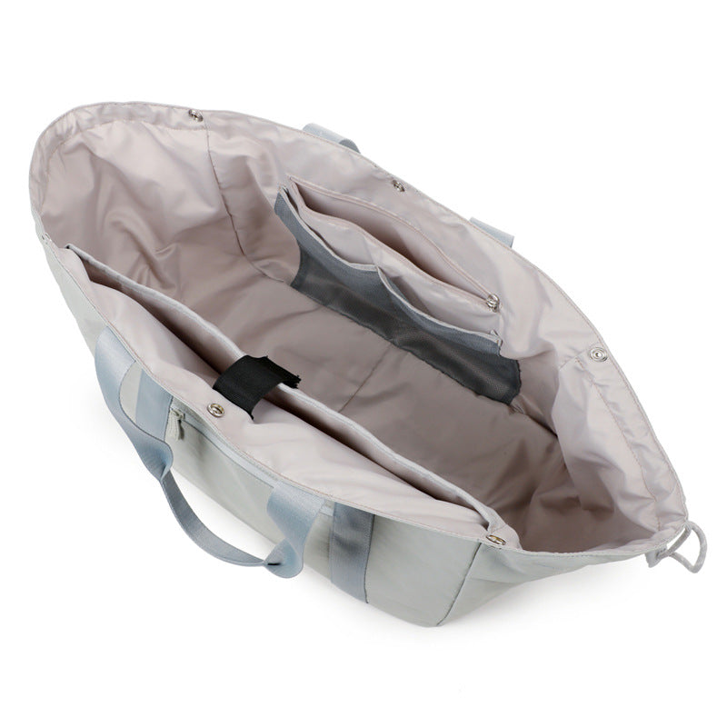 Unisex Rejsetaske Foldbar Weekendtaske Med Justerbare Stropper og Flere Lommer 4