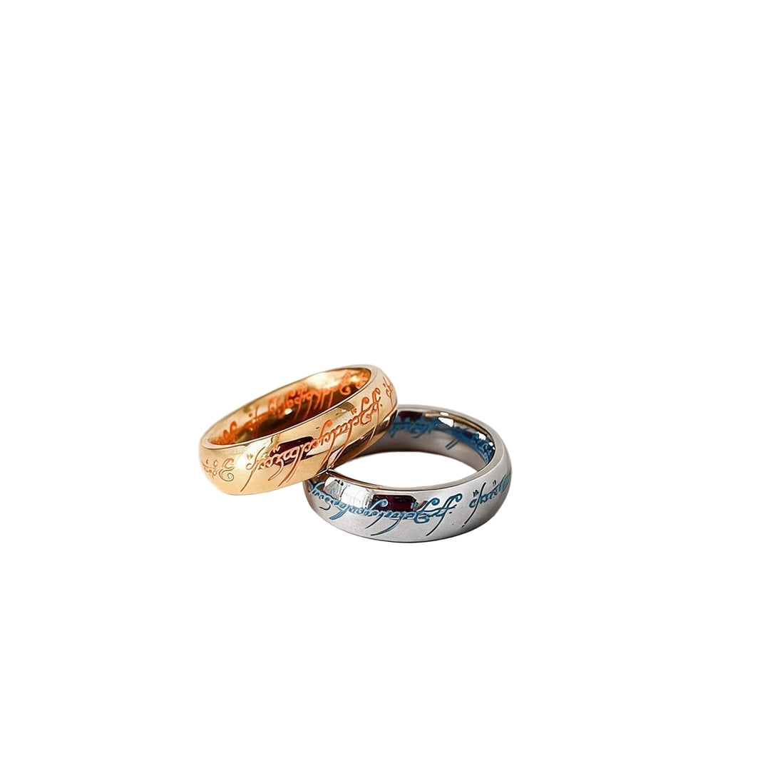 Unisex Ring med Selvlysende Runedesign 2